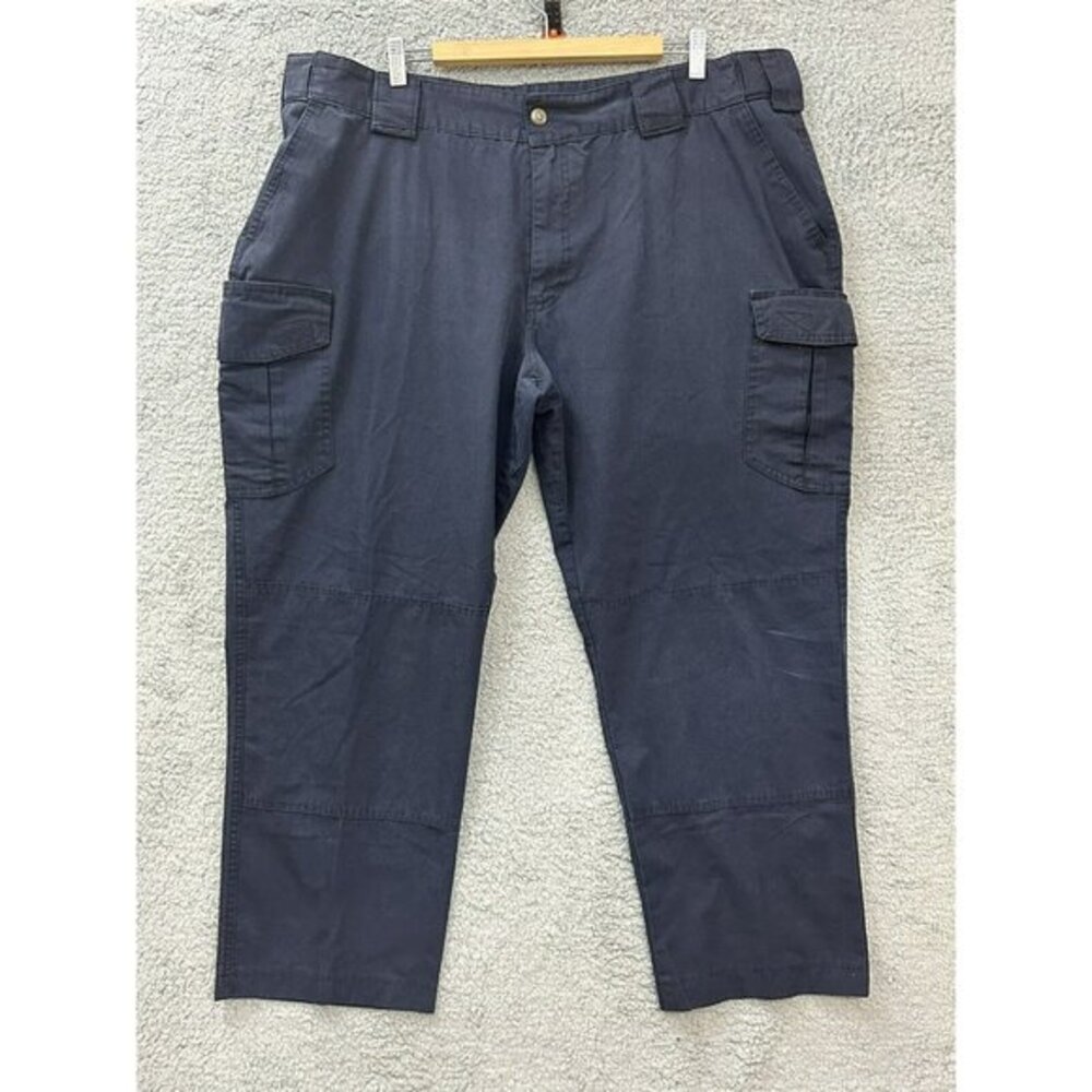 TACT SQUAD Black Cargo Pocket Tactical Uniform Pants Unhemmed Men's Size 44 Reg